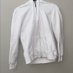 White Champion Eco Zip Up Hoodie